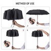 ZOMAKE Compact Umbrella, Auto Open & Close Travel Folding Umbrella,