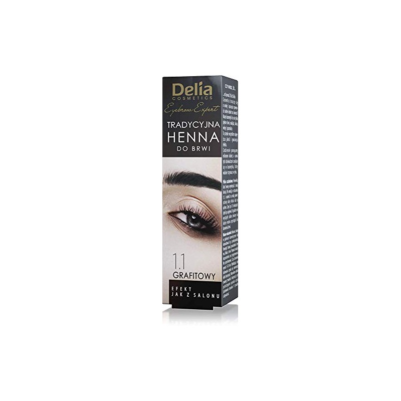 Delia Traditional Henna Graphite 4g/0.14oz for Dying Eyeleashes and Eyebrows