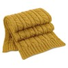 Beechfield B499 Cable Knit Melange Scarf - Mustard