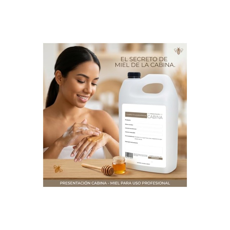 Crema Corporal Vegana Líquida Hidratante de Miel 1 Galón