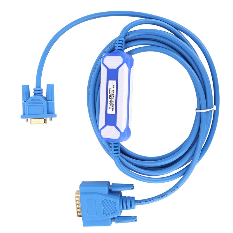 Blue PC TTY PVC Programming Cable For Siemens S5 Series