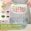 Electric Salad Spinner, 6L Lettuce spinner,Large Capacity Salad Vegetable Dryer,Fruit