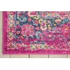 Nourison Passion Distressed Vintage Fuchsia Vintage Area Rug 3'9" x