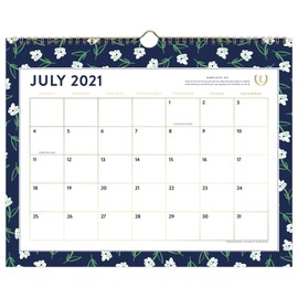 AT-A-GLANCE Academic Wall Calendar 2021-2022, Simplified by Emily Ley for AT-A-GLANCE, Monthly, 15" x 12", Medium, for School, Teacher, Student, Dogwood (EL61-707A)