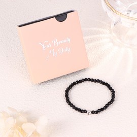 CASSIECA Women's Natural Stone Bracelets, 925 Silver Heart Bracelet, Christmas, Birthday Gifts, Women's Jewellery with Gift Box