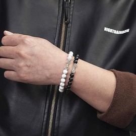 Couples Bracelets Matching Bracelets for Couples Natural Stone Distance Forever Bead Pinky Promise Jewelry Anniversary Birthday Gift for Him and Her