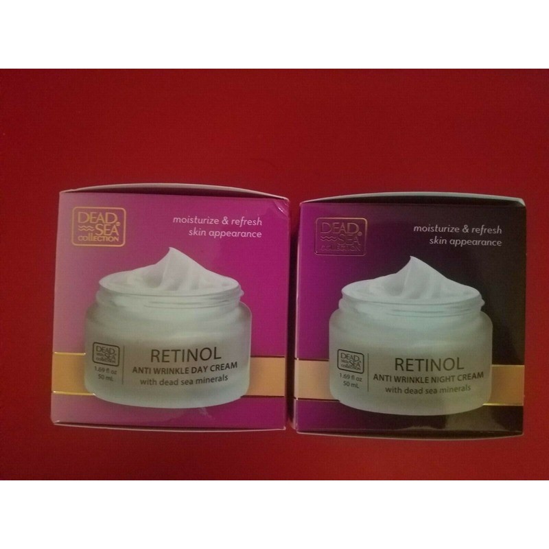 Dead Sea 2 PACK ANTI WRINKLE RETINOL DAY &NIGHT CREAM