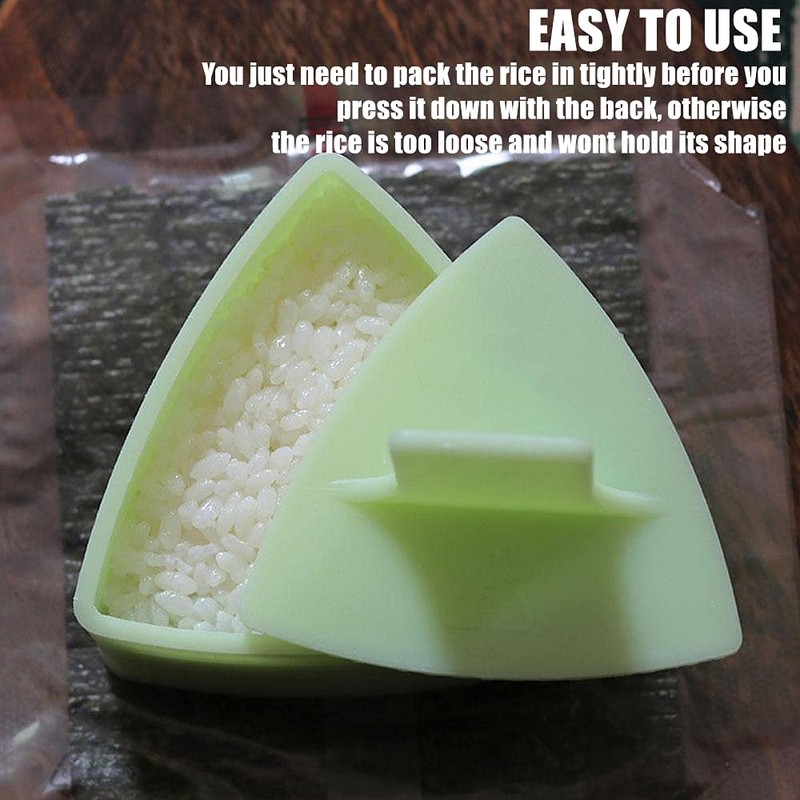 HJUWANG Triangle Rice Ball Mold Sushi Mold,Rice Ball Mold,Plastic Triangle
