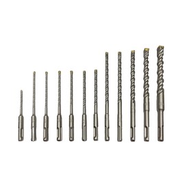SDS Plus Cross Head Hammer Drill Bit - 4 Point X Head Cutter Carbide Double Twisted - Drilling Masonry, Concrete, Brick, Stone (5.0 x 160mm)