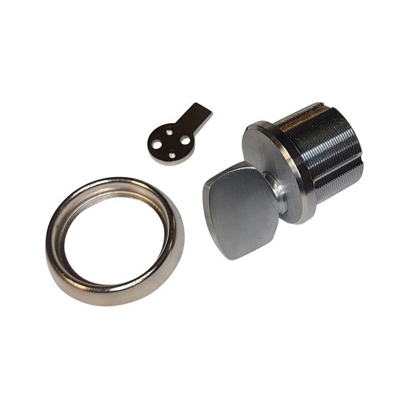 RiKey Security - Solid Brass Thumb-Turn Mortise Cylinder 1" Heavy