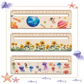 3 Pieces Children's Reading Aid Jisrcha Reading Ruler, Reading Ruler Children with Reading Window Aid for Children Dyslexia, Reading Aid Children 1 Grade School Enrolment Gift for Girls and Boys (A)