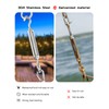 TooTaci 1/8 Turnbuckle Wire Tensioner Kit, Turnbuckles for Cables Wire