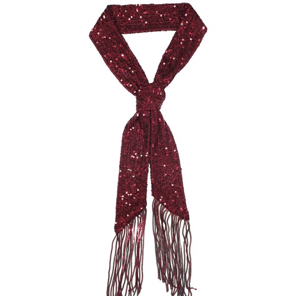 HI-party Small scarf with fashionable sequins for decoration