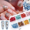 2 Box 12 Colors Clear Colorful Blue Nail Stone Rhinestone