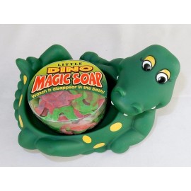 T. Annie's Bathtime Buddies Kids' Confetti Soap & Floating Soap Dish Hippo ,Duck, Alligator - Little Dino (Dinosaur)