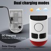 Solar Motion Sensor Alarm with Strobe Light, 130dB Outdoor Security