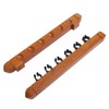 Wall Mounted Billiard Pool Cue Rack 6 Cues Wooden Billiard
