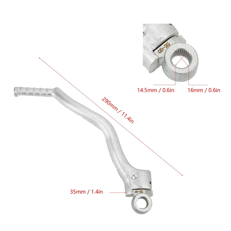 lvifloae Motorcycle Brake Clutch Toggle Lever Kickstarter Starter Lever CNC