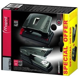 Maped Advanced Stapler and Hole Punch Set