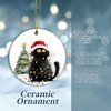 Black Cat Christmas Ornament 2024 | Tuxedo Cat Ornament, Christmas