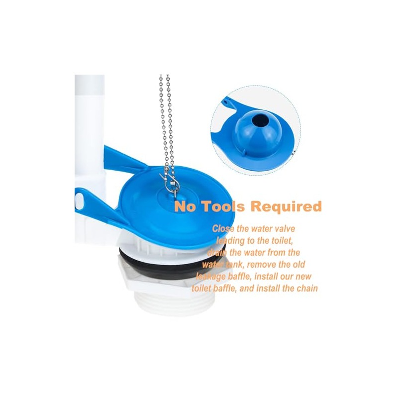 Gerber Toilet Flapper, Upgraded 3 Inch Flapper Replacement for Gerber