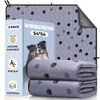 Fostanfly Washable Pee Pads for Dogs, 2 Pack Reusable Super