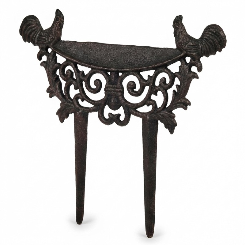 Lulu Decor, Cast Iron Garden Boot Scraper, Solid Decorative Design