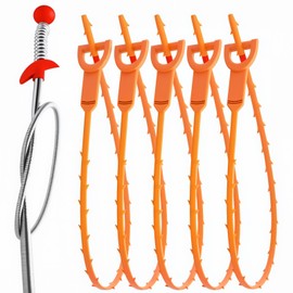 Maraiss Drain Auger, Plumbing Drain Snake Clog Removal Tool for Kitchen Sink Bathroom