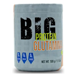 Glutamina En Polvo Big Protein 500gr 100 Servicios Sabores Sabor Naranja                                                                              