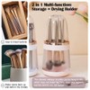 Tohoee 3 in 1 Makeup Brush Holder Cosmetic Organiser Removable