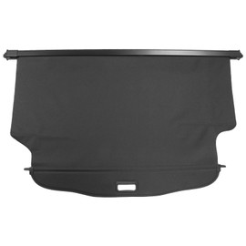 IKON MOTORSPORTS, Cargo Cover Compatible with 2017-2023 GMC Acadia All Models, OEM Style PVC & Aluminum Rod Black Security Rear Trunk Cover Security Retractable Shield, 2018 2019