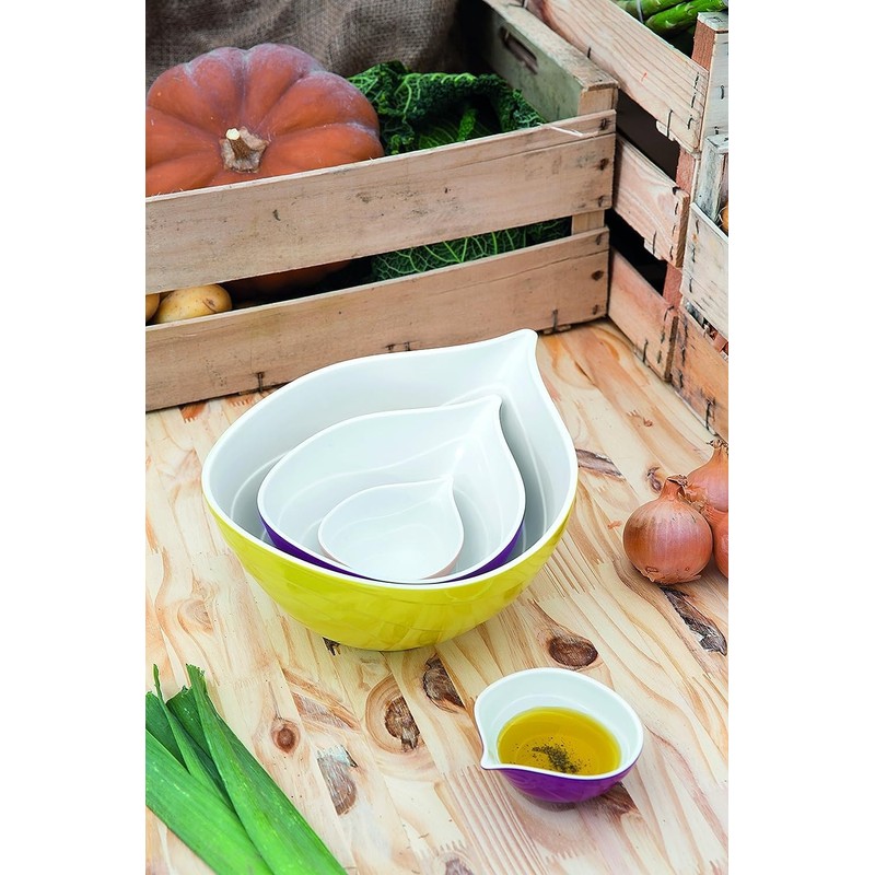 zakdesigns Onion Bowl 10cm in Gold/White, Melamine 10