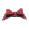 Wardani, large Bow Barrette tortoishell handmade in France ROUGE