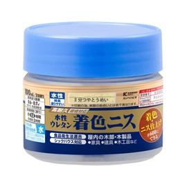 Kanpe Hapio 00707653602100 Paint, Water-based, Glossy Varnish, Coloring, Durable, Odor, Food Sanitation Law, Sick House Compatible, Water-based Urethane Colored Varnish, 3.4 fl oz (100 ml), Made in