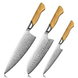 Juego de cuchillos, juego de cuchillos de cocina de 15 piezas con bloque con afilador integrado, apto para lavavajillas, juego de bloques de cuchillos