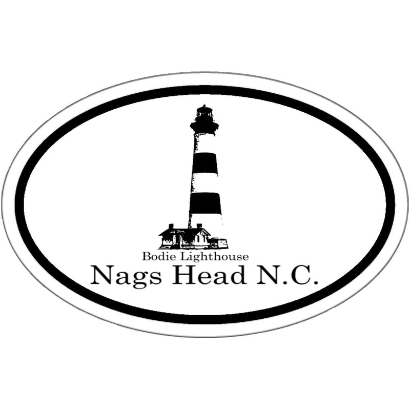 CafePress Bodie Lighthouse Oval Sticker Oval Car Bumper Sticker