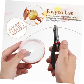 VILLFUL 3rolls Copper Wire for Jewelry Making Crafting Wire Each Silver Gold and Copper Colors for Beading and Sculpting Projects