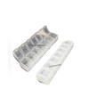 2 x Clear 7-Day Weekly Pill Box Organiser Box, 15