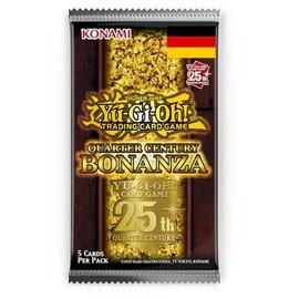 Quarter Century Bonanza Booster Pack German 5 Cards per Pack + Heartforcards® Shipping Protection