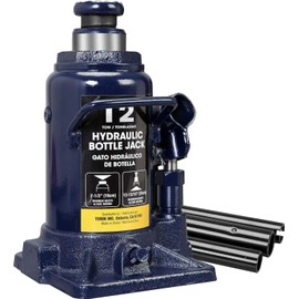 BIG RED 12 Ton (24,000 LBs) Torin Hydraulic Car Bottle Jack for Auto Repair and House Lift, Blue, AT91207UR