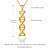 beautlace DNA Double Helix Chemistry Science Molecule Biology Necklace 18K
