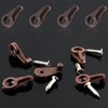 Qjaiune 20 Pack Glass Window Clips Brown Retainer Clips, Glass