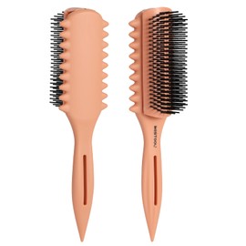 Curly Hair Brush, 9 Row Detangle Hairbrush for Detangling and Defining Curl