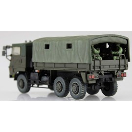 青島文化教材社 1/72 Military Model Series No. 12 Land Military 73 Large Truck 3T Half Riding Personnel 20 Body Set w/Plastic Model