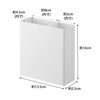 Yamazaki 2157 Film Hook Kitchen Tool Holder, White, Main Unit: