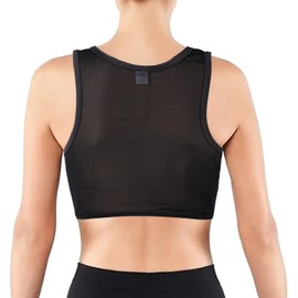 Mayoii Bustiers & Corsets Chest Binder for Large Breasts Women Trans Tomboy FTM Breathable Elastic Binder Bra (UK, Alpha, L, Regular, Regular, Black)