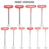 Honoson 10 Pieces T-handle Hex Key Set 9 Inch Long