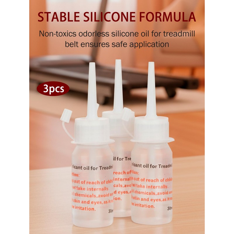 Cunyuer 3 x 30ml Silicone Treadmill Belt Lubricant, Silicone Oil
