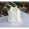 Lontenrea 8 Pcs 8x10 Inches Drawstring Cotton Muslin Bags Reusable