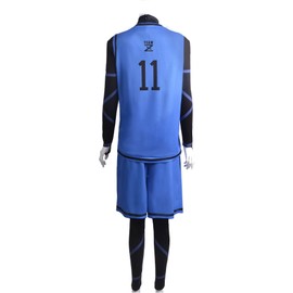 Wandamaga Adult Blue lock Isagi Yoich Cosplay Costume for Men Outfit (XXXL)